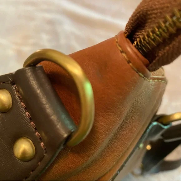 Lucky Brand Buckman Tote in Cognac with zipper close and zip pockets NWT - Picture 8 of 16